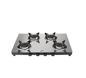 Jyoti 430 Robust 3D | 3 burner Gas Stove | 3mm Stainless Steel Cooktop | 3D Tornado Brass Burners with SS Frame Base